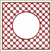 Background Frame Embroidery Design