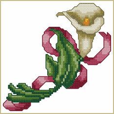 Calla Lily - Machine Cross Stitch Design