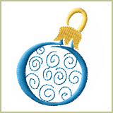 Xmas Ornament Embroidery Design