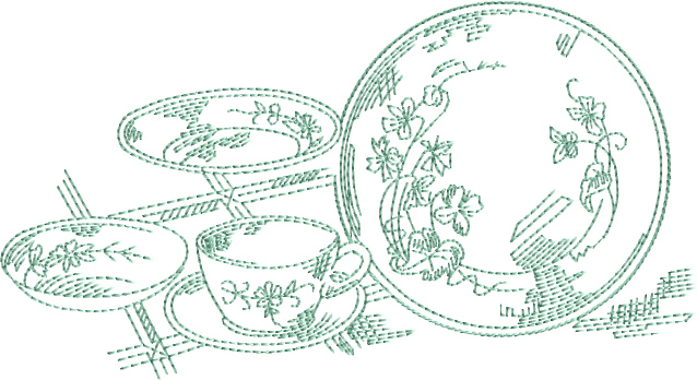 Dinne rTime Free Embroidery Design