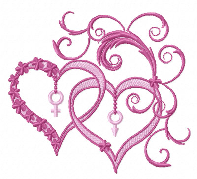 Forever Hearts free machine embroidery design