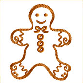 Gingerbread Man Embroidery Design Embroidery Design