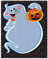 Halloween Applique Machine Embroidery Design