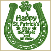 Be Irish Embroidery Design Embroidery Design