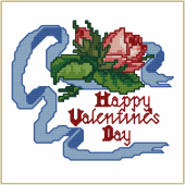 Happy Valentine`s Day  Embroidery Design