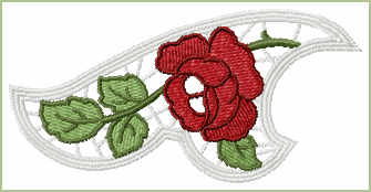Lafayette Curl - Standalone Lace Embroidery Design