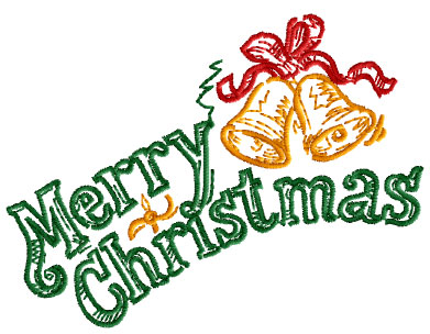 Merry Christmas Free Embroidery Design