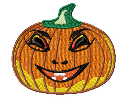 Pumpkin - free machine embroidery design