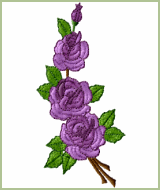 Purple Rhapsody Embroidery Design