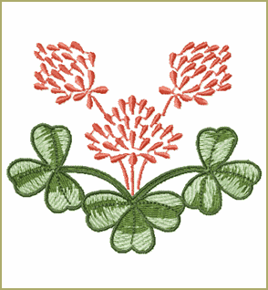 Shamrock Trio - st. Patrick Day free machine embroidery design