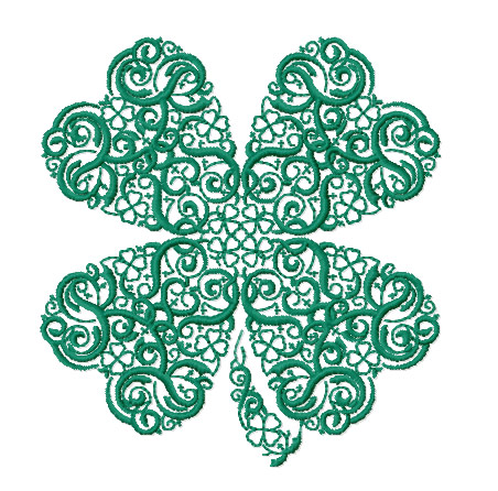 4-Leaf Clover machine embroidery design