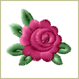 Sweet Rose Embroidery Design