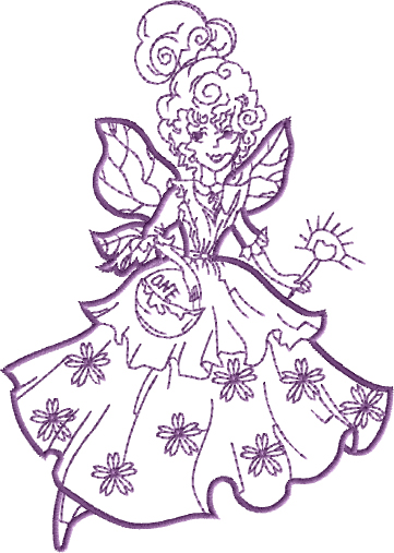 Tooth Fairy Free Embroidery Design