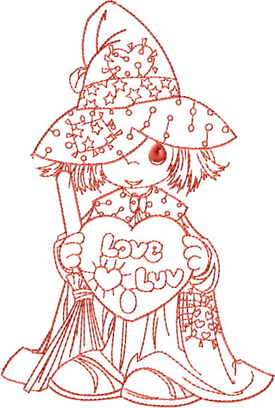 Wizard Of Luv Free Embroidery Design