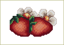 Sweet Strawberries - Machine Cross Stitch Desig